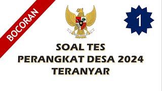 TES PERANGKAT PERANGKAT DESA 2024 TERANYAR TERBUKTI MEMBANTU MELULUSKAN PESERTA UJIAN [upl. by Cyril894]