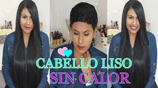 CABELLO LISO SIN CALOR  PELO LACIO SIN PLANCHA ♡ Fashion bycarol [upl. by Kenzi]