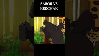 SABOR VS KERCHAK animação animation disney tarzan pivotanimator [upl. by Anialam]