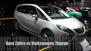 Opel Zafira vs Volkswagen Touran [upl. by Crooks162]