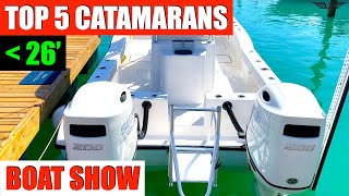 TOP 5 CATAMARANS UNDER 26FT  2020 Miami International Boat Show [upl. by Renraw771]