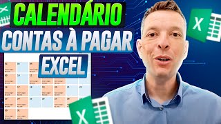 Gráfico CALENDÁRIO Contas a Pagar Excel [upl. by Keelby]