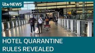 Hotel quarantine to be compulsory for arrivals from red list countries says PM  ITV News [upl. by Nelrac504]