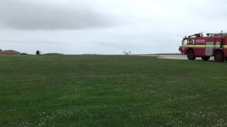 Skybus at StMarys Airport Isles of Scilly [upl. by Leboff927]