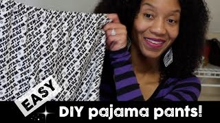 easy Pajama Pants VERY DETAILED great for beginners  2 piece pattern [upl. by Alyag]