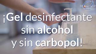 ¡Crea tu gel antibacterial sin alcohol y sin carbopol  FQC [upl. by Ahseram]