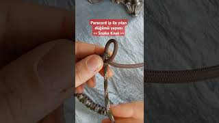 Paracord ip ile Yılan Düğümü Bileklik yapımında Snake Knot handmadewithlove handmadejewelry [upl. by Ginelle]