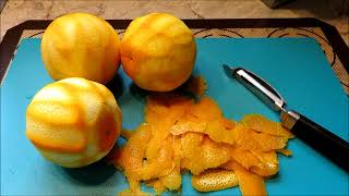 Harvesting and storing Orangelemon Zest如何收获和保存柑桔柠檬的味道 [upl. by La Verne]