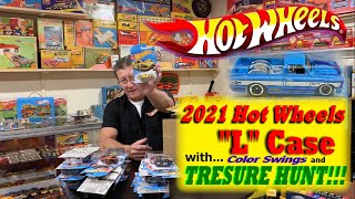 2021 Hot Wheels L Case with Treasure Hunt  Hot Wheels [upl. by Hillel439]