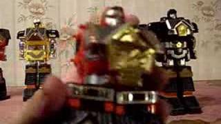 Mighty Morphin Power Ranger Shogun Megazord Review German [upl. by Berey]