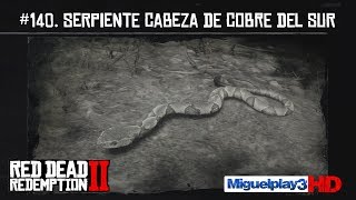 Localización Serpiente Cabeza de Cobre del Sur  140 Compendio Animales  Red dead redemption 2 [upl. by Nadroj]