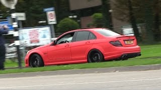 MattRed Mercedes C63 AMG w iPE exhaust  LOUDEST C63 AMG EVER [upl. by Easter81]