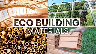 10 EcoFriendly Building Materials  Sustainable Design [upl. by Laurice]