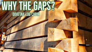 Dovetail Log Cabin  Why the Gaps [upl. by Erodeht]