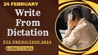 PTE Write From Dictation  FEBRUARY 2024  Most Repeated [upl. by Daley]