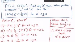 Big O Notation Example [upl. by Aiet]