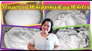 STAGES OF WHIPPING EGG WHITES  HOW TO WHIP EGG WHITES  BREAD AND PASTRY PRODUCTION [upl. by Ernesta]