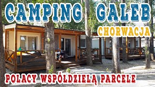 Camping Galeb  tani ładny kemping w Omiš w Chorwacji Polacy dzielą parcele Plaża domki toalety [upl. by Aihsele857]