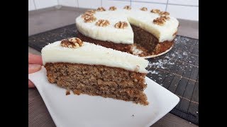 Bester Karotten Kuchen  leicht und sehr lecker  PampS Backparadies [upl. by Aigil]