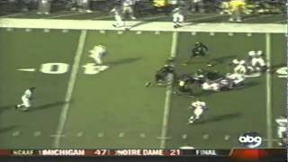 Horrible call Refs incorrectly rule Duck possession on onside kick vs OU 91606 [upl. by Enniroc]