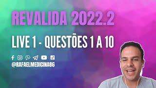 RESOLVENDO  REVALIDA 20222  LIVE 1 [upl. by Aizirtap568]