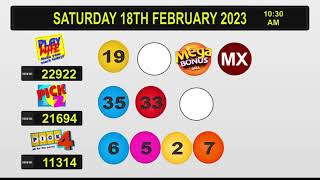 NLCB Online Draws Saturday 18th February 2023 [upl. by Eemak187]