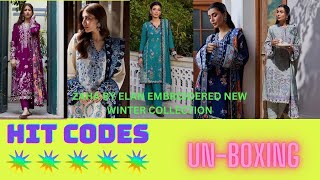 ZAHA By Elan Embroidered New Winter Collection [upl. by Atnuahsal]