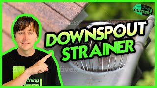 Gutter Downspout Strainer Guard Screen Review [upl. by Nairim116]