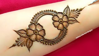 Very beautiful stylish front hand mehndi design  Arabic mehndi design  mehndi design  Mehndi [upl. by Etka]