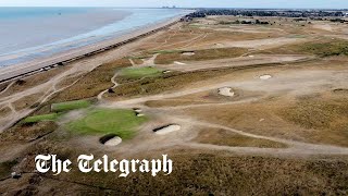 Drone footage reveals parched golf course as hosepipe bans rolled out in parts of UK [upl. by Alfredo]