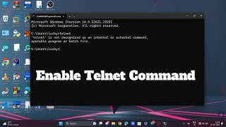 How To Enable Telnet Command  CMD  Window 11  2023  DrkCoderLucky [upl. by Nastassia]