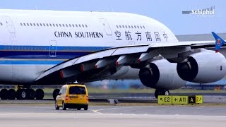 A380 van China Southern nu op Schiphol [upl. by Illyes]