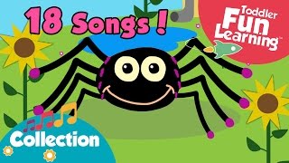 Incy Wincy Spider and More Nursery Rhymes for children  Children Songs  Toddler Fun Learning [upl. by Srevart]