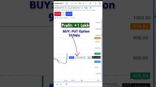 booked profit 180 lakhs  Scalping trading shorts optiontrading trading [upl. by Sices]