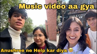 ANUSHREE NE help karadi 🥹  kanika ke saath music video aa gyi [upl. by Cerell583]