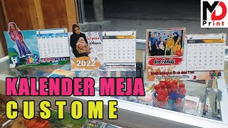 Membuat Kalender Meja  Duduk Custome pakai foto pribadi [upl. by Giustina822]