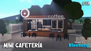 Mini Cafetería en Bloxburg  SpeedBuild 61k [upl. by Anawat]