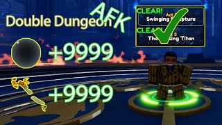 FREE Macro AFK Double Dungeon Tinytask  Anime Vanguard [upl. by Enidlarej]