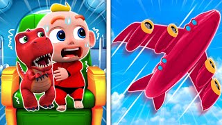 Take Care of Pet on the Airplane  Airplane Safety Tips  Funny Cartoons For Kids  Little PIB [upl. by Stanzel959]