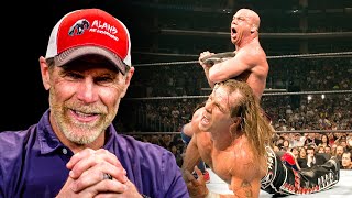 Shawn Michaels reacts to WrestleMania classics with John Cena Kurt Angle amp Diesel [upl. by Aube911]