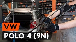 Comment remplacer verin de coffre sur VW POLO 4 9N TUTORIEL AUTODOC [upl. by Ecnarolf]