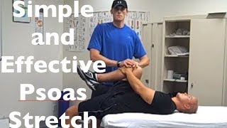 Psoas Stretch  How To Stretch And Release The Iliopsoas [upl. by Soinotna716]