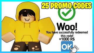 ALL NEW 25 PROMO CODES FOR CLAIMRBXRBLXEARTHRBXDEMONCOLLECTROBUXBLOXLAND OCTOBER 2023 [upl. by Anwad]