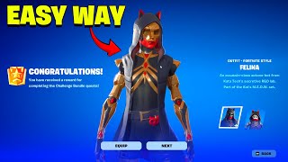 How To Get FELINA Skin FREE in Fortnite Unlock Now [upl. by Latt]