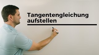 Tangentengleichung aufstellen  Mathe by Daniel Jung [upl. by Trab758]