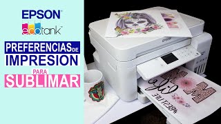 Configuración de Preferencias de Impresión para Sublimar con EPSON EcoTank Imprime en modo Espejo [upl. by Hanforrd424]