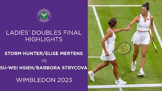 HunterMertens vs HsiehStrycova Ladies Doubles Final Highlights  Wimbledon 2023 [upl. by Eiznikam]