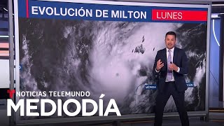 Milton ya es un monstruoso huracán y va camino a un impacto directo en Florida  Noticias Telemundo [upl. by Caine]