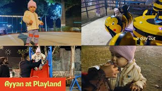 Daily mini vlog  ayyan at playland [upl. by Ettenel]