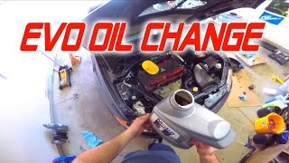 How I do an Oil Change on My Evo IX [upl. by Akemahs]